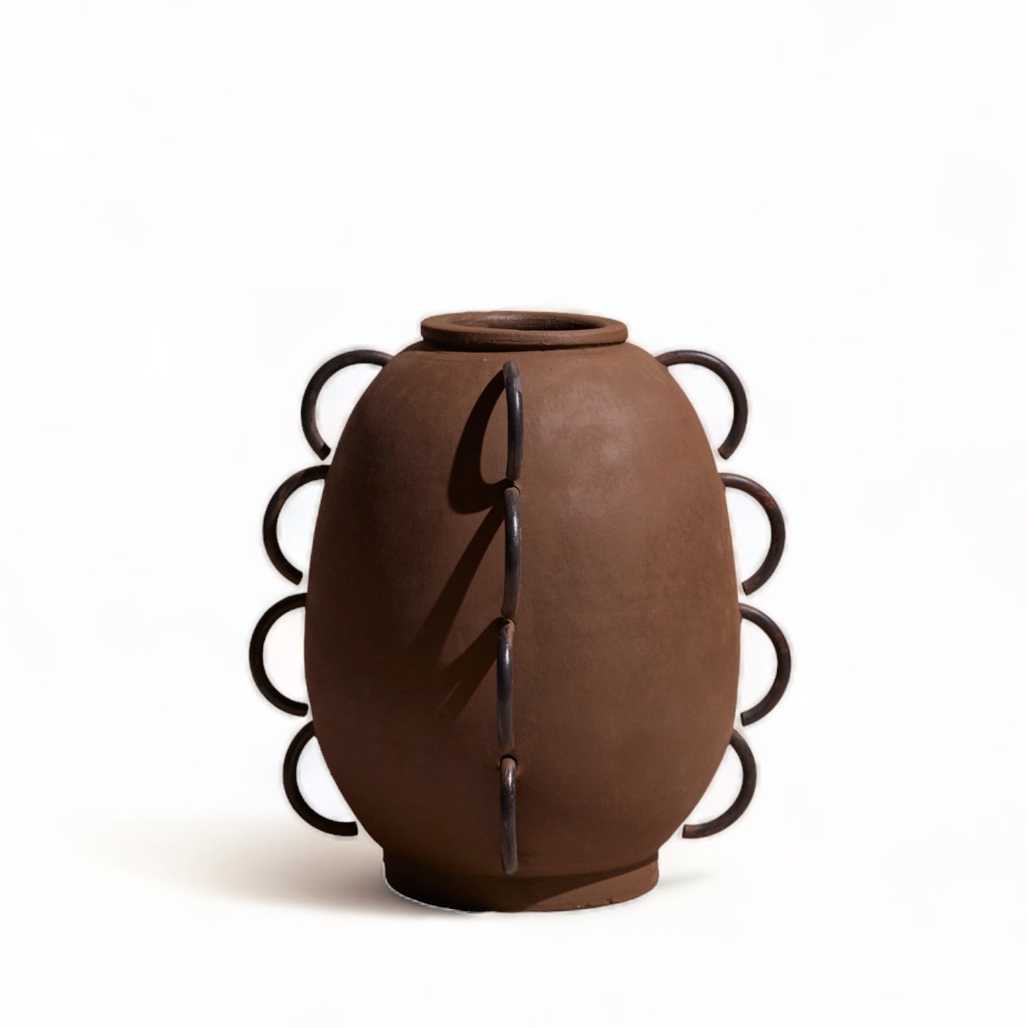 Elliot Terracota Vessel by Diego Olivero Studio