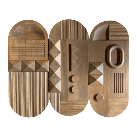 Planos Wooden Wall Art by Diego Olivero Studio