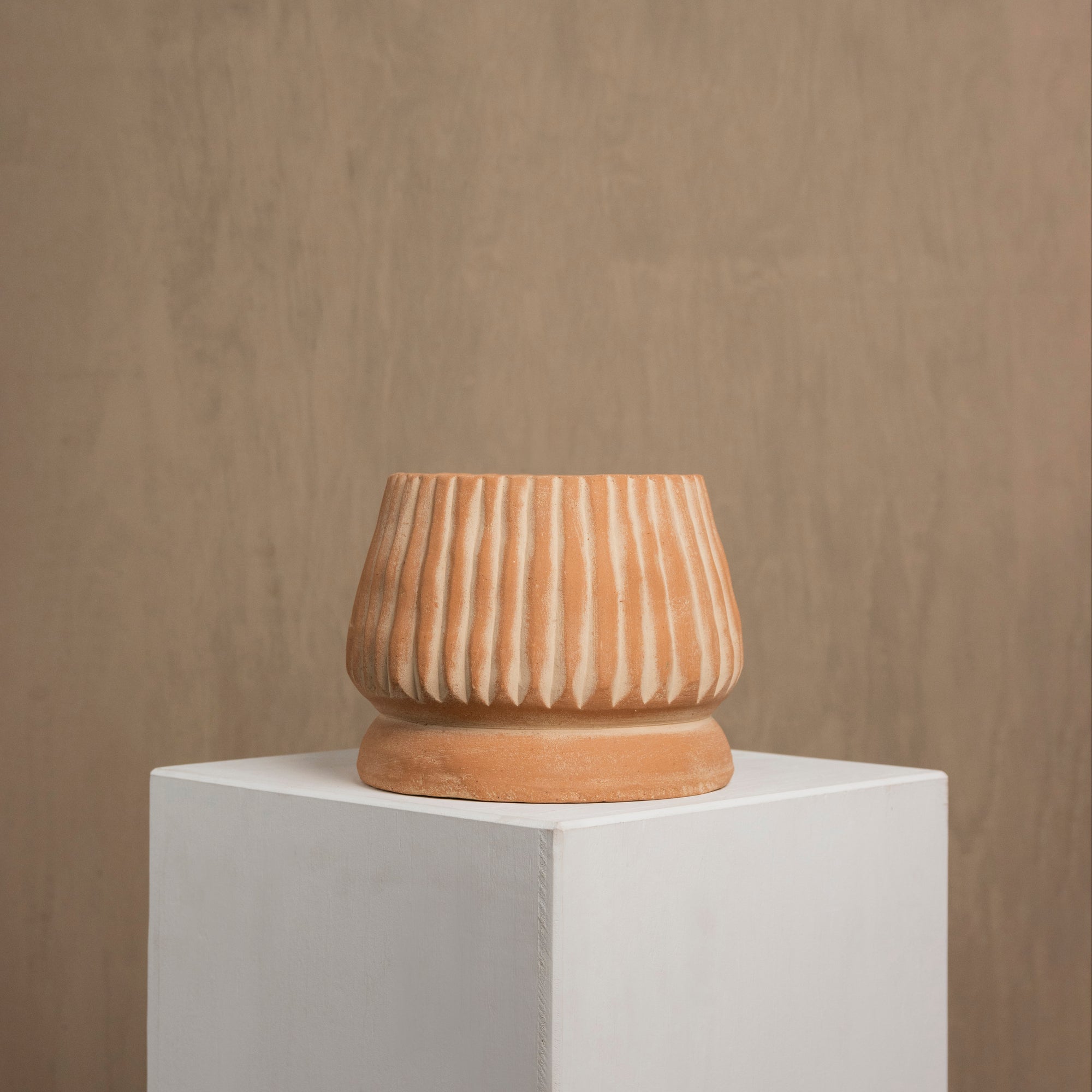 Mateo Terracotta Planter by Diego Olivero Studio