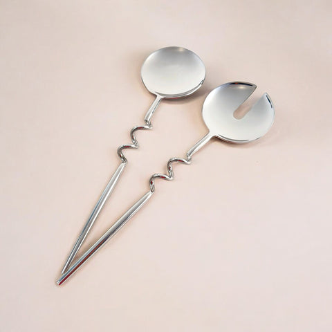 Elisa Silver Servers (Set of 2) by Diego Olivero Studio