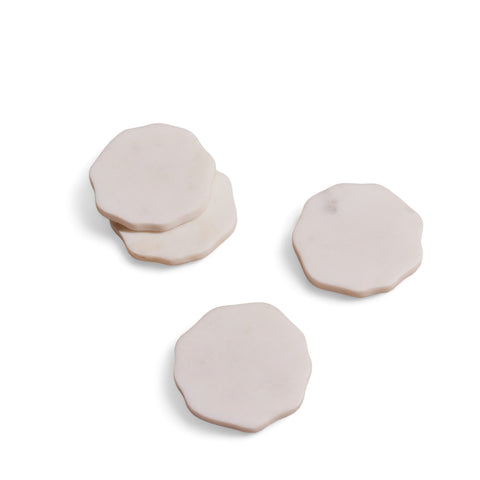 Flor Marble Coasters (Set of Four) by Diego Olivero Studio