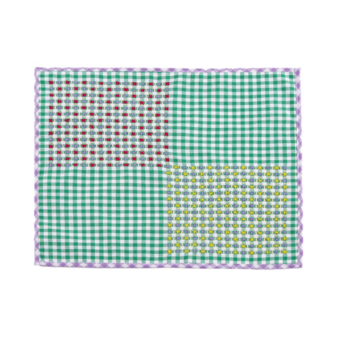 Reversible Cruces Yellow/Verde Placemat Set (4 Set) by Casa Edel