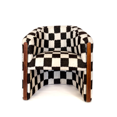 Checkered Wool Chair by Diego Olivero Studio