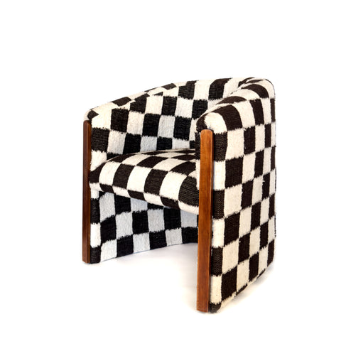 Checkered Wool Chair by Diego Olivero Studio