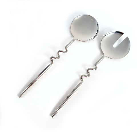 Elisa Silver Servers (Set of 2) by Diego Olivero Studio