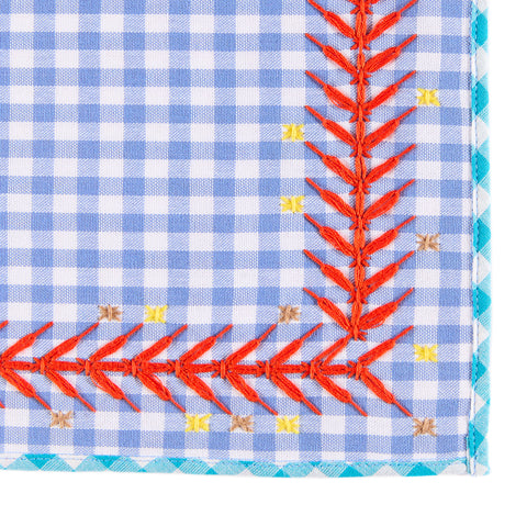 Reversible Cruces Red/Azulito Placemat Set (4 Set) by Casa Edel