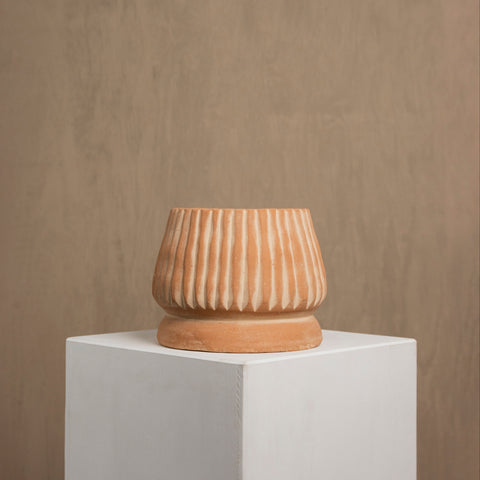 Mateo Terracotta Planter by Diego Olivero Studio