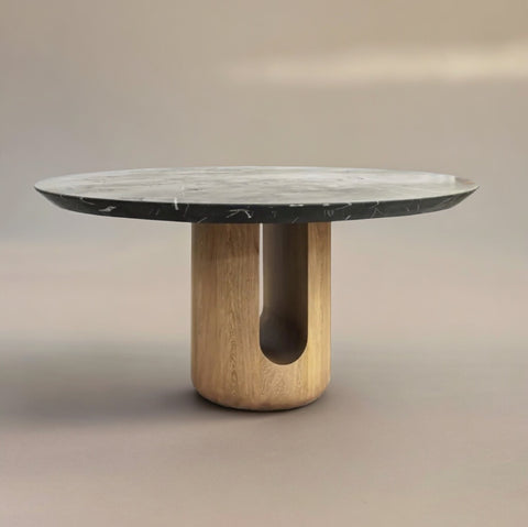 Antaro Black Marble Dining Table by KAO
