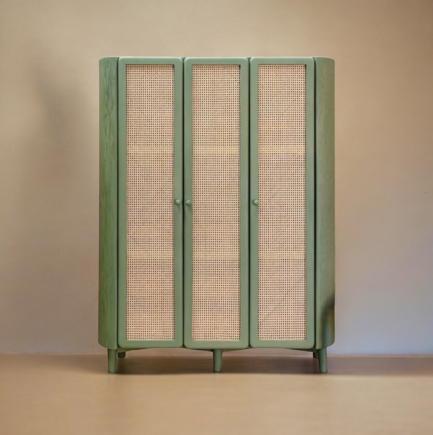 Emilia Tall Cabinet in Olive Green by KAO
