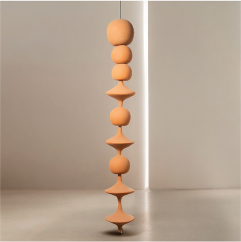 Hanging Terracotta Totem II by Diego Olivero Studio