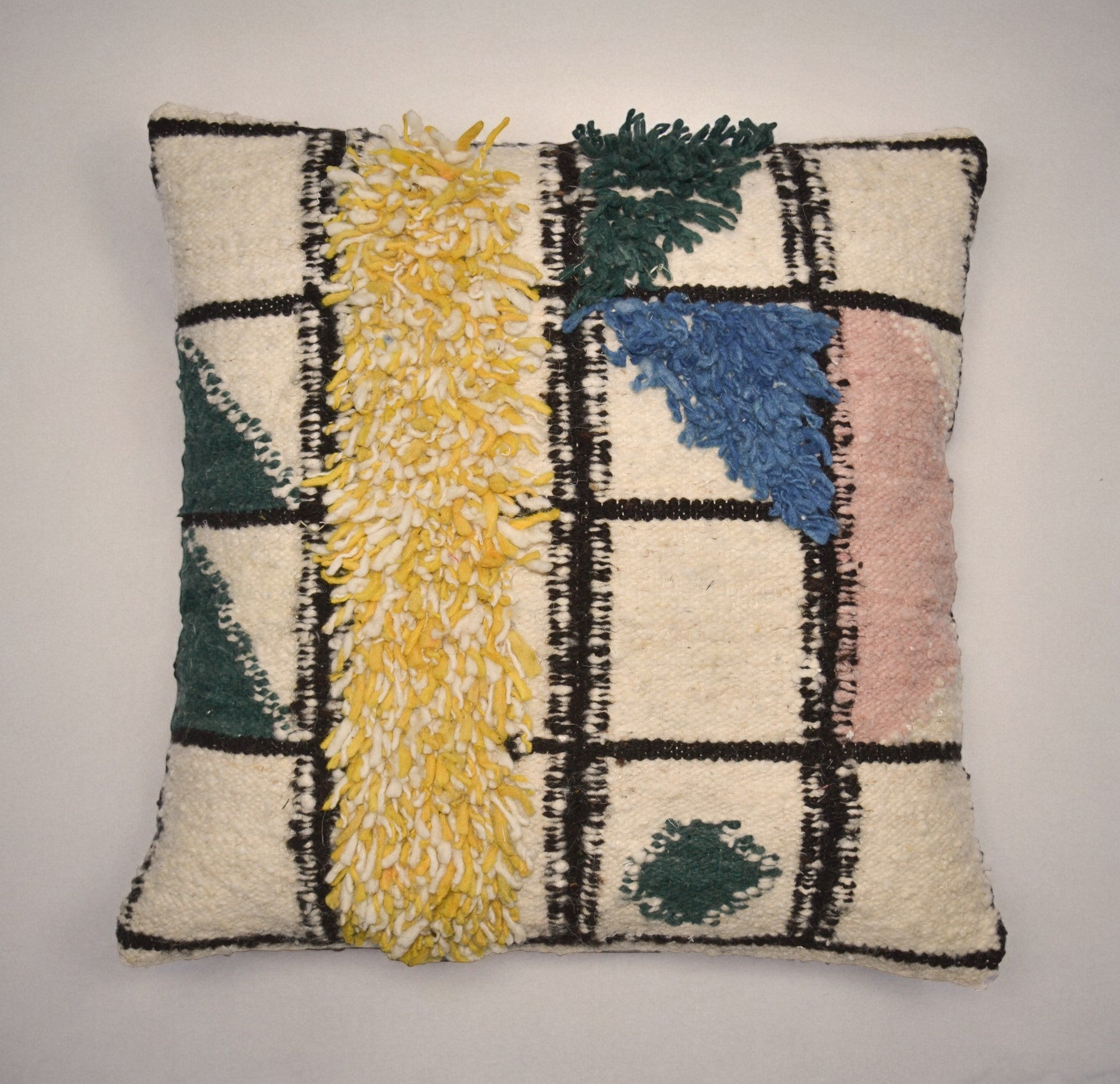 Grid Wool Pillow Covers by Diego Olivero Studio