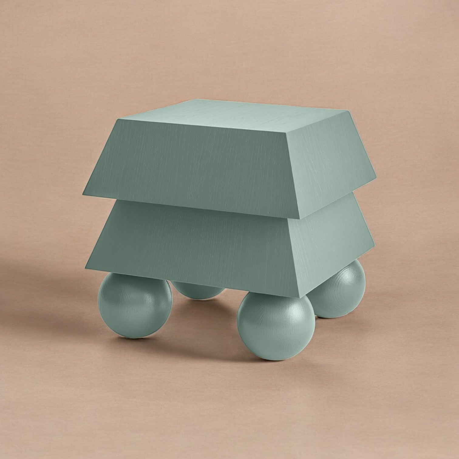 Ventura Green Side Table by Joyful Objects, Yes!