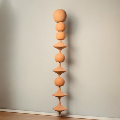 Hanging Terracotta Totem II by Diego Olivero Studio