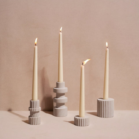 Pilar Low Candle Holder by Diego Olivero Studio
